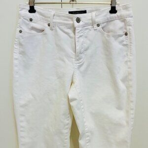 White Talbot crop jeans